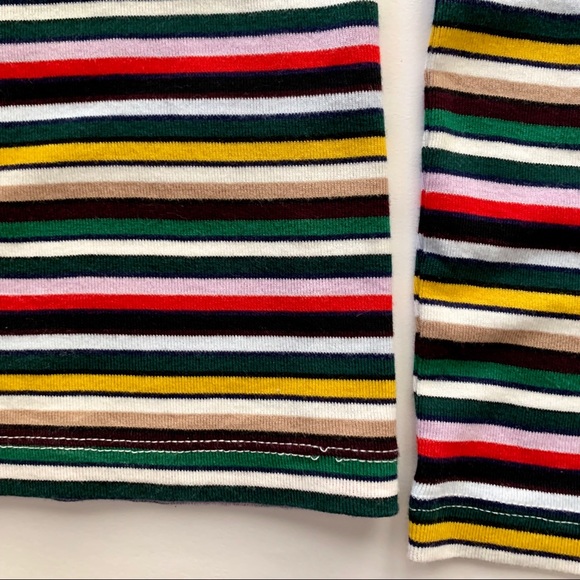 NWT JCrew long sleeve multi colored striped t! 🥰 - Picture 3 of 3